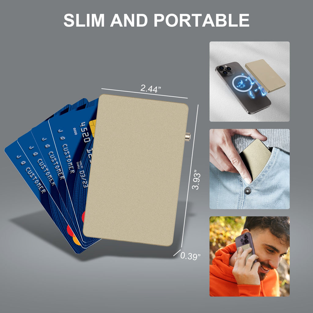 TOYFID All-Aluminum Pop Up Slide Rfid Slim Basic Card personalized wallet for men-3