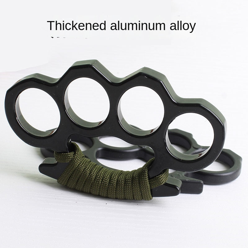 Aluminum Alloy Self-defense Finger Tiger Ring Chain Key Chain Edc Car Window Breaker Multi-functional Portable Clasp Palm