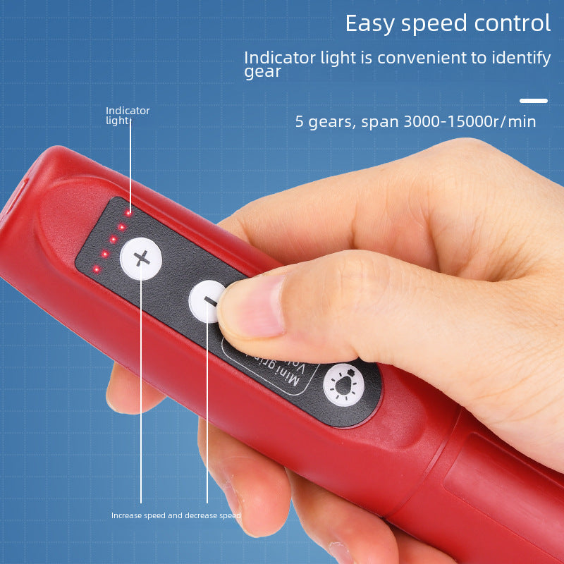 Miniature Electric Drill Polishing And Grinding Machine Set For Home Use Walnut Wood Carving Cutting And Grinding Tool Kit