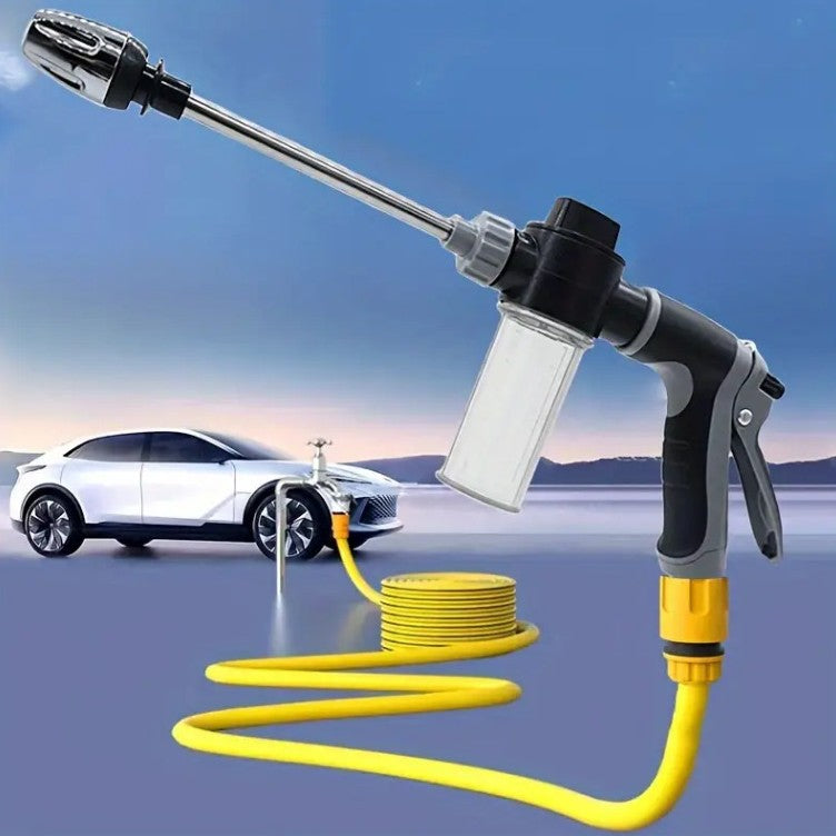 Long Barrel Gun Car Wash Water Gun Metal Handle Wrapped Rubber Factory Wholesale Pressure Sprayer For Cleaning Gardening Pet Care