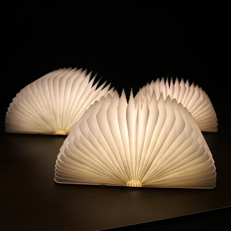 Creative Folding Book Lamp Cultural And Creative Night Light Birthday Gift Internet Celebrity Cross-Border Popular Origami Book Lamp