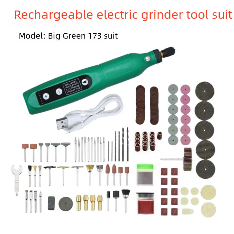Miniature Electric Drill Polishing And Grinding Machine Set For Home Use Walnut Wood Carving Cutting And Grinding Tool Kit