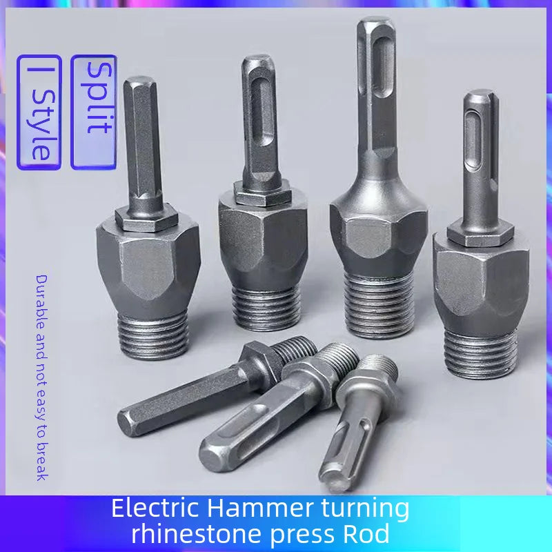 8-38 Extended Drill Conversion Head Tool Connection Rod Wall Punching Joint Accessories Square Handle Round Handle Hex Blow