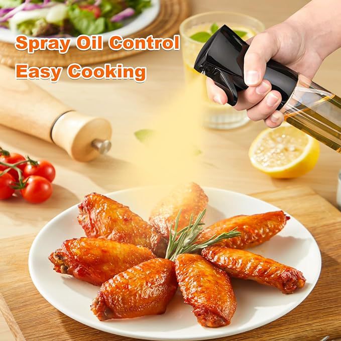 New Atomization Oil Spray Pot Not Hanging Oil Glass Oil Spray Bottle Food Grade Oil Pot Household Spice Bottle Kitchen Oil Spray Pot