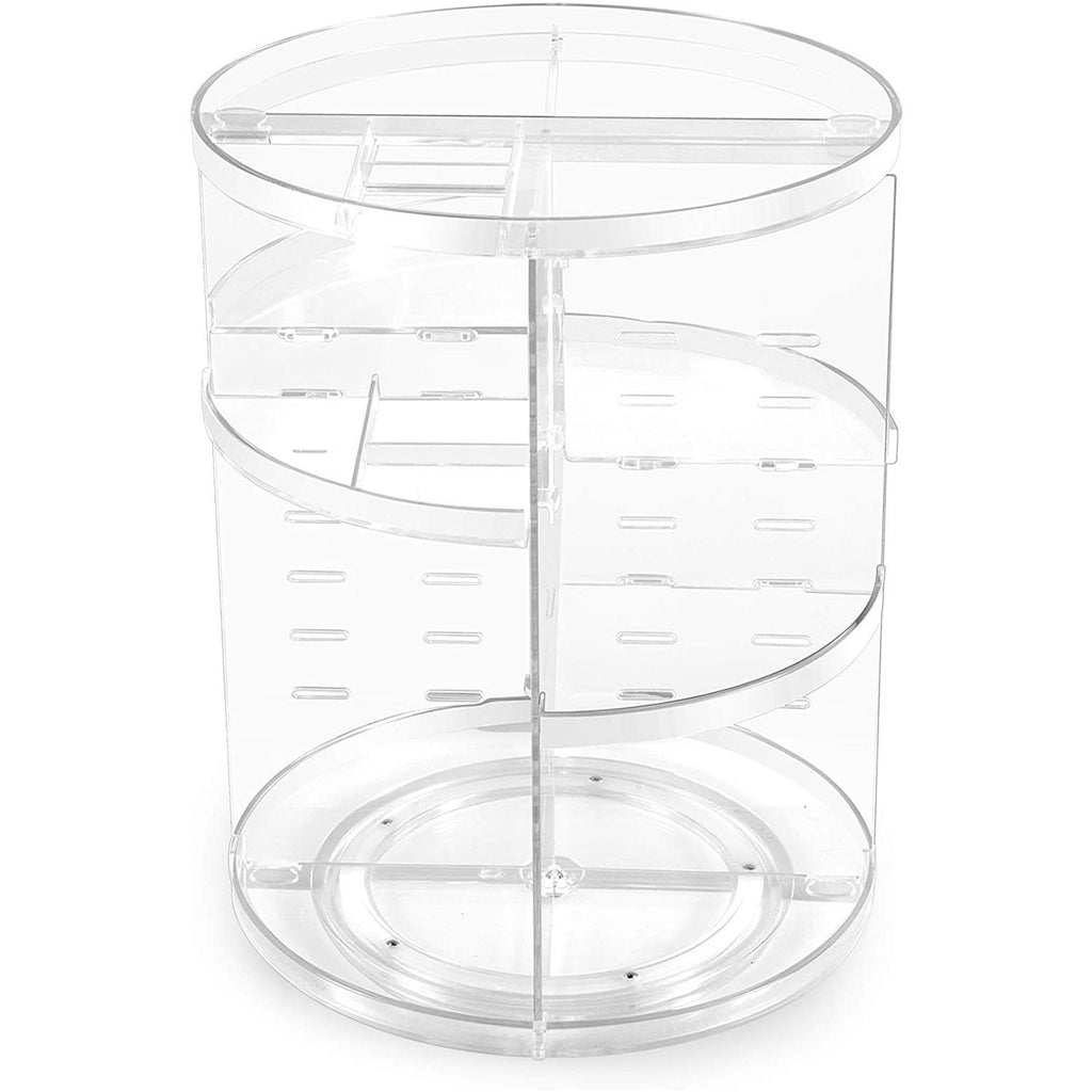 360 Rotating Cosmetics Transparent Acrylic Storage Rack Bathroom Desktop Cosmetics Storage Rack
