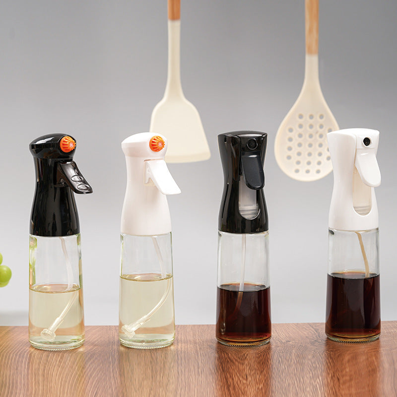 New Atomization Oil Spray Pot Not Hanging Oil Glass Oil Spray Bottle Food Grade Oil Pot Household Spice Bottle Kitchen Oil Spray Pot